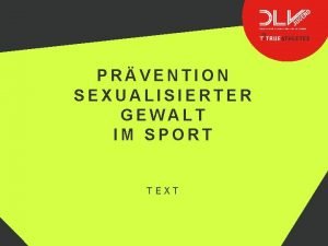 PRVENTION SEXUALISIERTER GEWALT IM SPORT TEXT DEUTSCHE LEICHTATHLETIKJUGEND