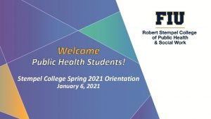 Welcome Public Health Students Stempel College Spring 2021