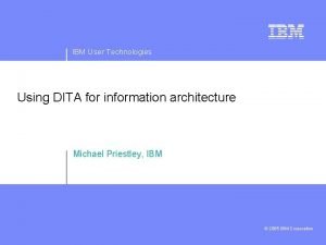 Ibm information architecture