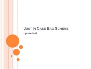 Just in case bag palliative care
