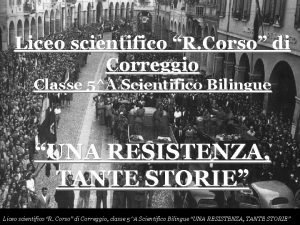 Liceo corso correggio