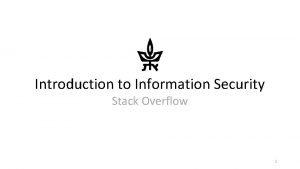 Stack overflow cyber security