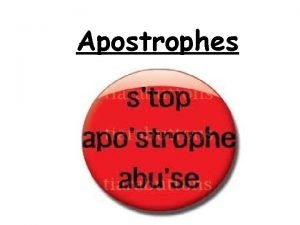 Apostrophe before or after s