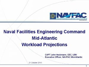 NAVFAC MIDLANT Naval Facilities Engineering Command MidAtlantic Workload