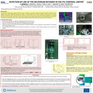 DETECTION BY LIBS OF THE DEUTERIUM RETAINED IN