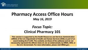 Pharmacy Access Office Hours May 16 2019 Pharmacy