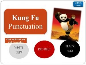 How to teach kung fu punctuation