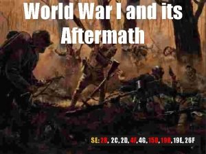 World War I and its Aftermath SE 2