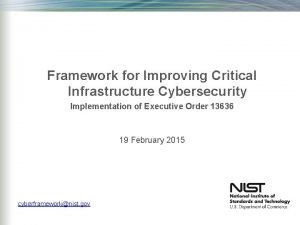 Nist cybersecurity framework roadmap