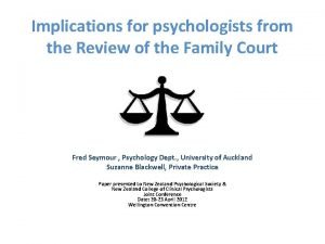Implications for psychologists from the Review of the