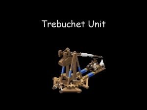 Trebuchet trigger mechanism
