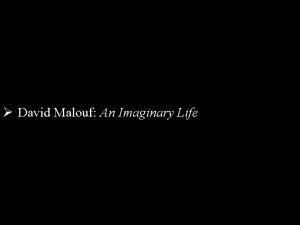 David Malouf An Imaginary Life Publius Ovidius Naso