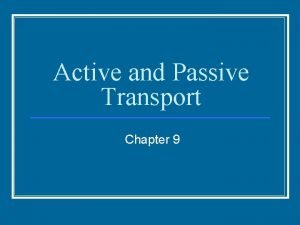Active vs passive transport venn diagram