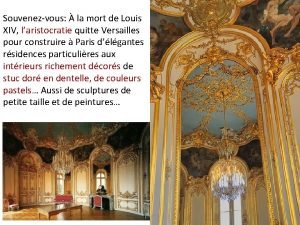 Souvenezvous la mort de Louis XIV laristocratie quitte