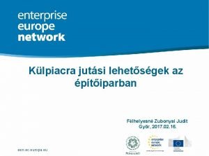 Klpiacra jutsi lehetsgek az ptiparban Flhelyesn Zubonyai Judit