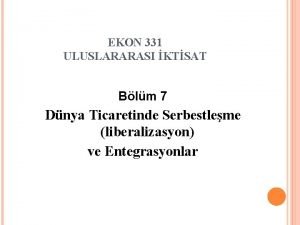 Ekon ne demek