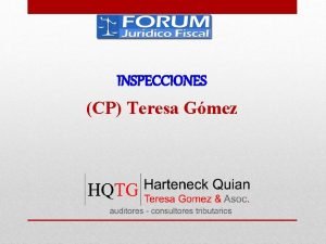 INSPECCIONES CP Teresa Gmez INICIO DE INSPECCION Orden