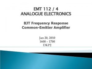 Common base frequency response