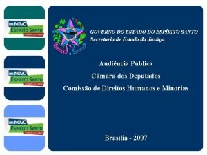 GOVERNO DO ESTADO DO ESPRITO SANTO Secretaria de