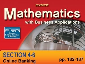 Section 4-6 online banking answer key