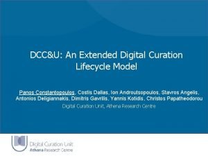 Digital curation lifecycle