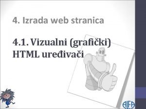 4 Izrada web stranica 4 1 Vizualni grafiki