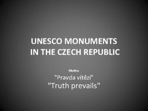 Czech republic motto