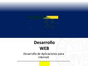 Desarrollo WEB Desarrollo de Aplicaciones para Internet Aprendizajes