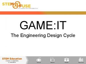 Game design cycle