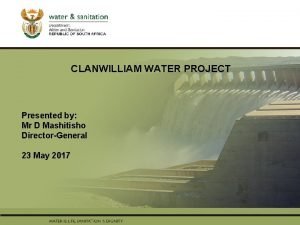 Clanwilliam dam project