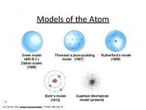 Greek model atom