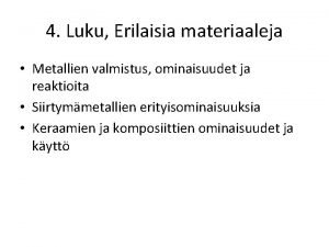 Siirtymämetallit
