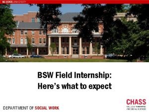 BSW Field Internship Heres what to expect What