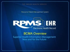 Resource patient management system