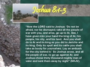 Joshua 8 1