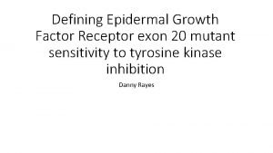 Defining Epidermal Growth Factor Receptor exon 20 mutant