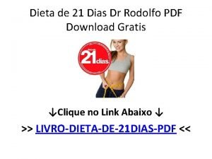 Dieta 21 dias pdf download gratis