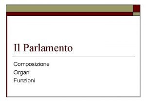 Schema parlamento italiano composizione