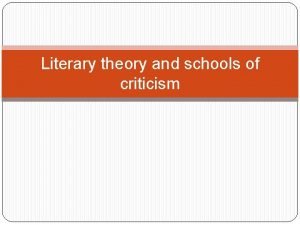 Structuralism literary theory