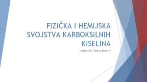 Disocijacija karboksilnih kiselina