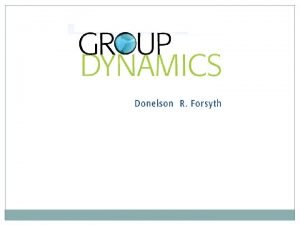 Group dynamics in social work