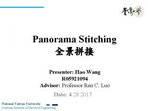 Image stitching matlab
