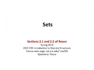 Sets Sections 2 1 and 2 2 of