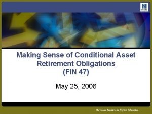 Fas 143 asset retirement obligation