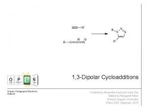 1 3 Dipolar Cycloadditions Organic Pedagogical Electronic Network