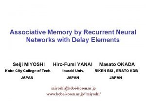 Associative Memory by Recurrent Neural Networks with Delay