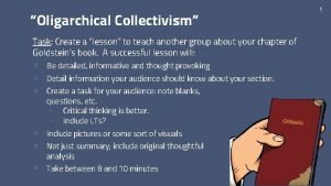 Oligarchical collectivism