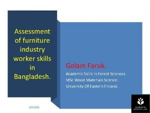 Furniture industry in bangladesh