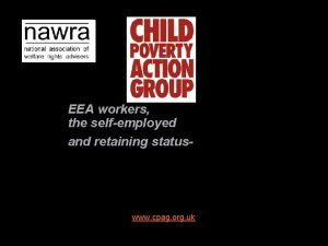 EEA workers the selfemployed and retaining status Martin