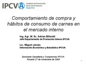 Comportamiento de compra y hbitos de consumo de